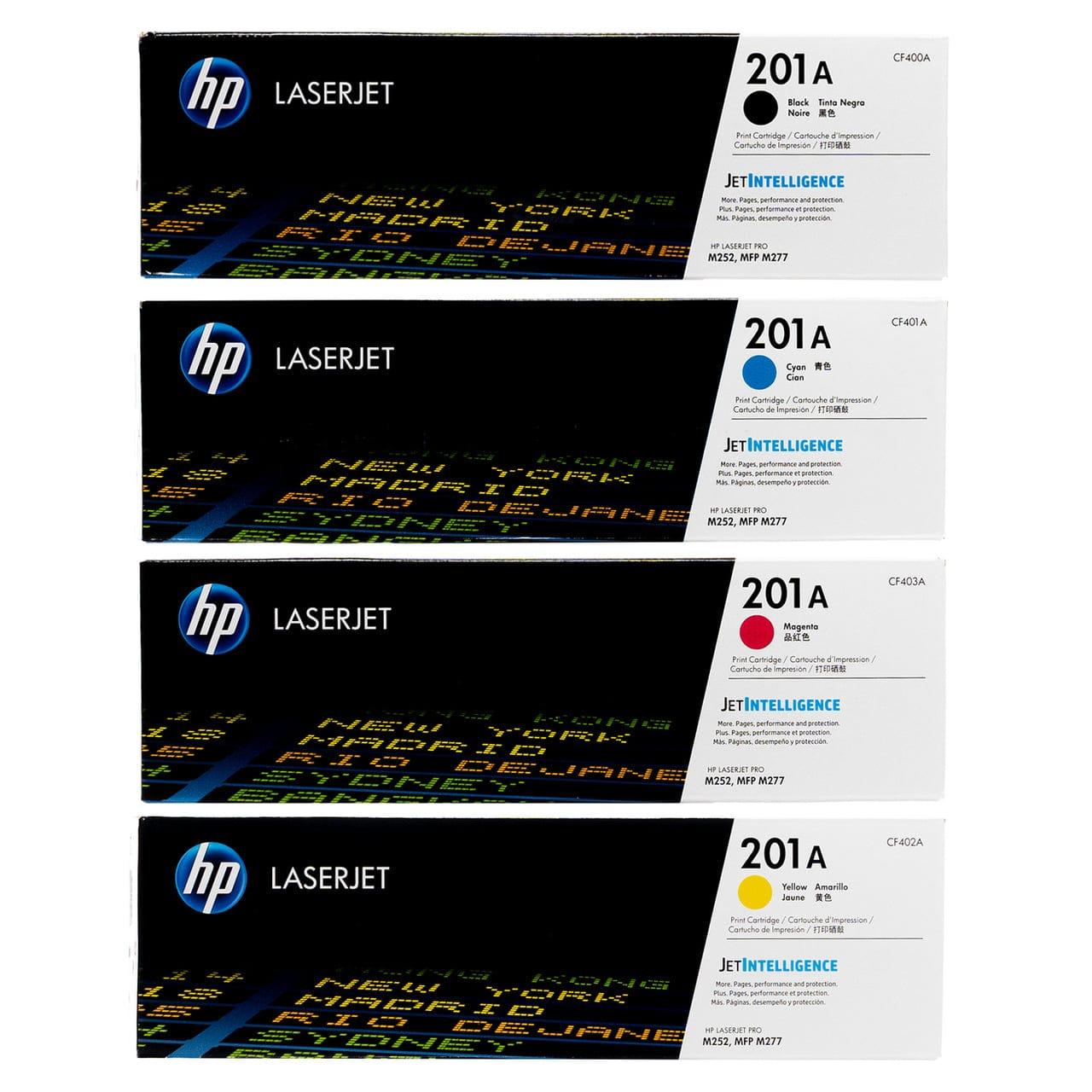 HP 201A Original LaserJet Toner Cartridges (CMYK Set)
