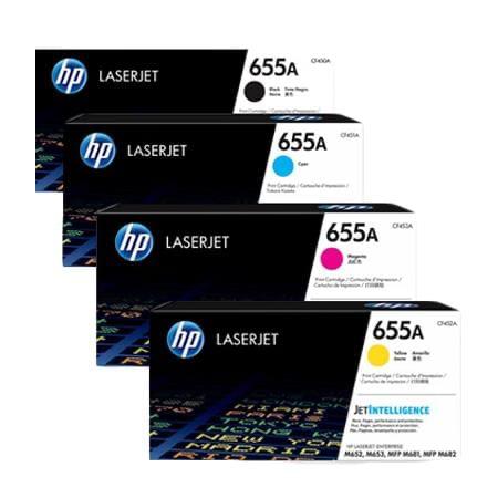 HP 655A Original LaserJet Toner Cartridges (CMYK Set)